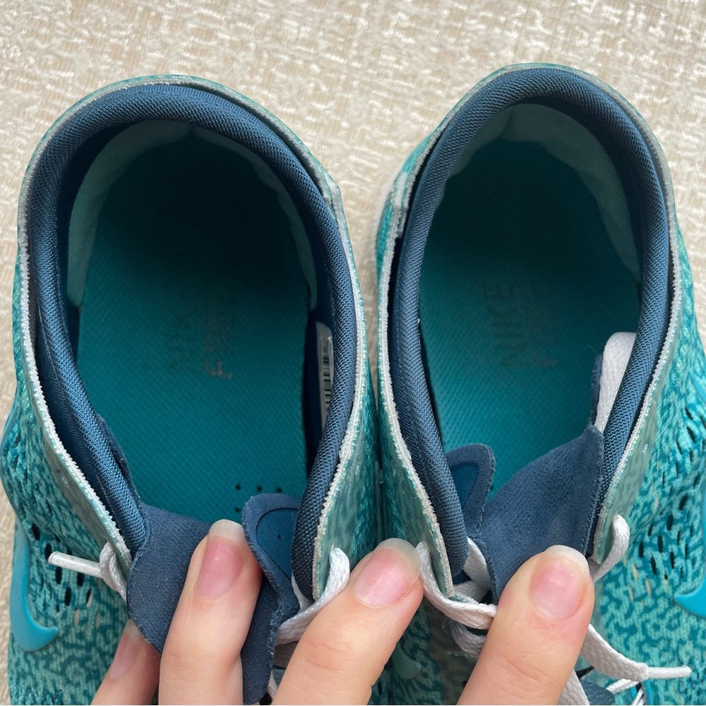 EUC - NIKE FREE 5.0 TR FIT 4 Hyper Turquoise Crossfit Women's 8 Sneaker - Picture 10 of 11